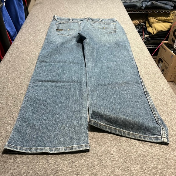 Ariat Other - Ariat Rebar M4 Low Rise Boot Cut Jeans Mens 34x32 Blue Medium Wash Workwear